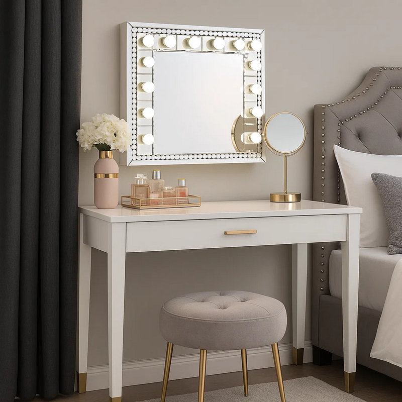 Miroir de commode lumineux