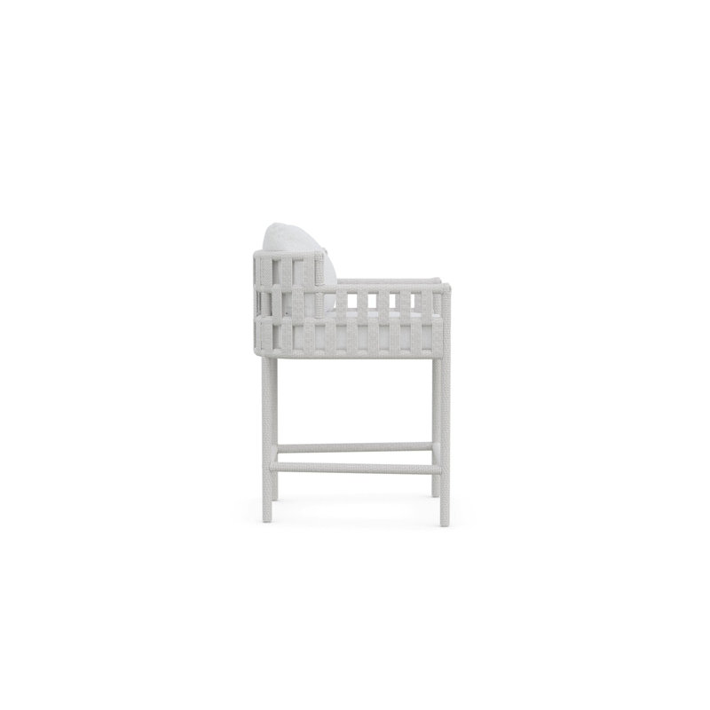 Santa Cruz Counter Stool + Polar Cushion, 27.56"