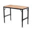 Établi ajustable 48 po pour garage, table d'atelier en bois d'hévéa avec patins en caoutchouc, poste de travail en bois franc, capacité de poids de plus de 2000 lb