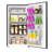 Arctic Chef, 3.2 Cu. Ft. Eraser Board Compact Refrigerator, Black