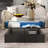 Lift-Top Coffee Table with 2 Drawers, Modern Square Design with Glass Top and High-Gloss Finish, Hidden Storage and LED Lights for Living Room-777997671
