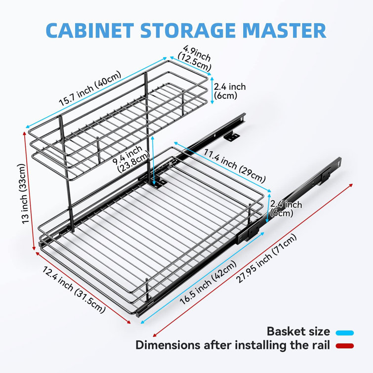 Duhome Steel Under Sink Organizer