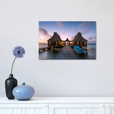 Coucher de soleil à San Pedro, Belize par Matteo Colombo - Photographie sur toile tendue