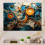 Gamar sarcelle jaune abstrait fractal collage mélodie II - fractales murales-1429562278-1444370769
