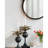 19.5" In Handsome Cleveland Mirror With Rope Strap Contemporary Design Circle Mirror With Round Metal Frame For Wall Decor Bathroom, Entryway-1802911426-1802911428
