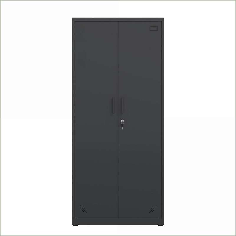 Armoires avec tablettes réglables Portes verrouillables | Acier blanc cassé | Maison / Bureau, Blanc