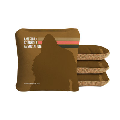 ACA Retro Sasquatch Stripes Synergy Soft Cornhole Bags