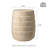 18.5"H Multi-Functional MGO Faux Travertine Garden Stool Or Planter Stand Or Accent Table
