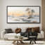 «Minimalist Winter Snowy Field River Landscape Wall Decor», impression sur toile encadrée pour chambre principale-133897408-133897409