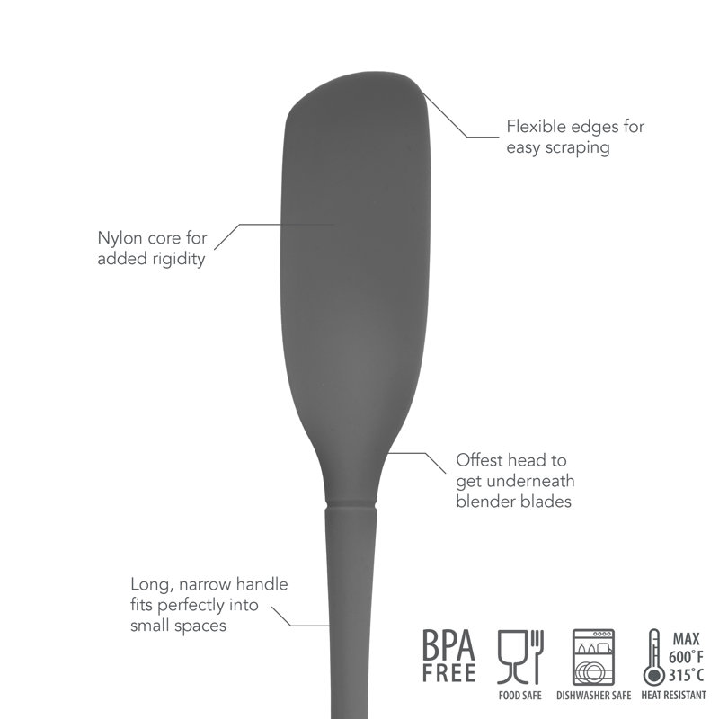 Flex-Core® Flexible Edge Blender Spatula with Extra-Long Handle