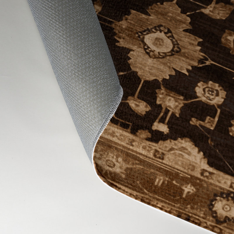 Tapis noir intérieur et extérieur surteint, Rectangle 9 pi x 12 pi