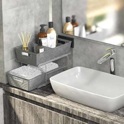 Tiroir coulissant / rangement sous le lavabo