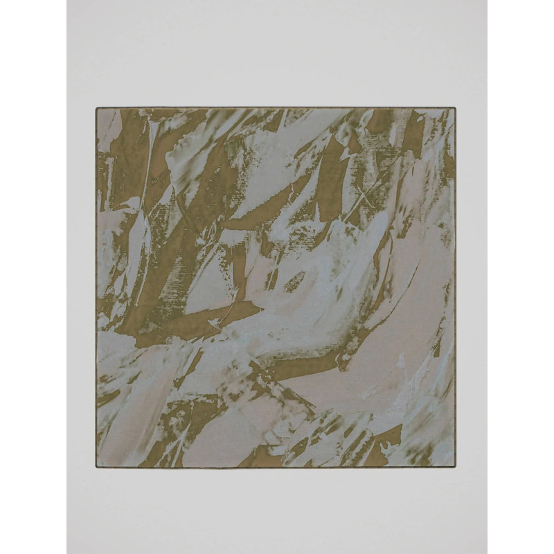 Ery Washable Abstract Indoor Rug, Square 6'