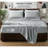 Beddora 4 Piece Bed Sheet Set Queen Northern Droplet – Ultra Soft Double Microfiber, Deep Pocket Fitted Sheet, Wrinkle & Fade Resistant, Hotel Quality Bedding, Breathable & Durable-126702189-126702192