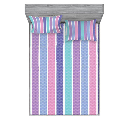 Microfiber Striped Sheet Set