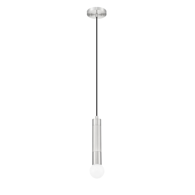 Luminaire suspendu moderne 1 lumière Stari, Nickel brossé