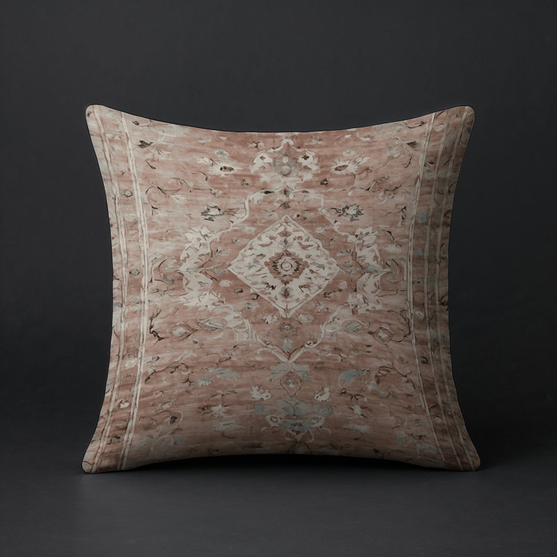 Coussin décoratif intérieur et extérieur Modern, Carré 16 po, Gris oriental 26