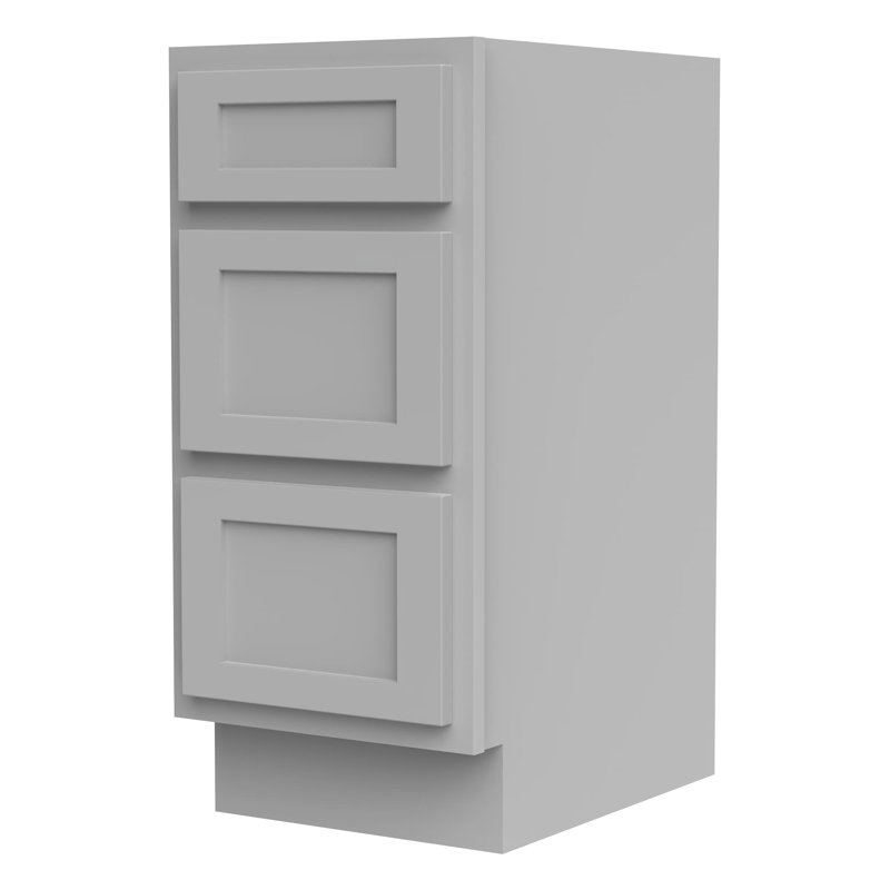 Base de meuble-lavabo simple Hibbard seulement, gris, H 32,5 po x l 15 po x p 21 po