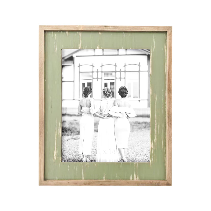 Cadre photo mural en bois 19 po