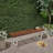 Dining Bench Acacia Wood Iron Legs Weather Resistant Modern-1308579069