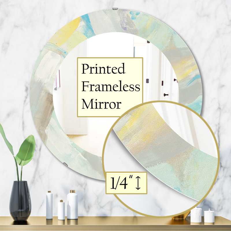 Miroir mural abstrait, H 31,5 po x l 23,7 po