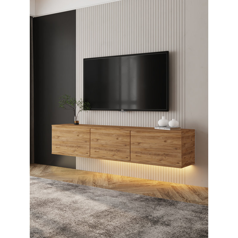 Unfinished Modern for TVs up to 65", Ancient Pine