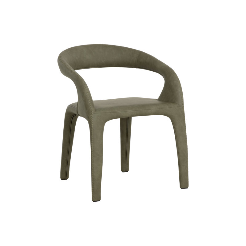 Atika Upholstered Arm Chair, Ivanhoe Pine