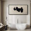 Grande impression sur toile encadrée - reproduction abstraite neutre pour décoration murale minimaliste moderne-116848232-116848231