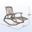 Chaise berçante en bois Marve-1876923791