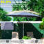 Parasol de 10 pi pour l'extérieur - protégé, eau, égratignures, jardin, terrasse, cour, piscine (patio bleu marine imperméable, design élégant
