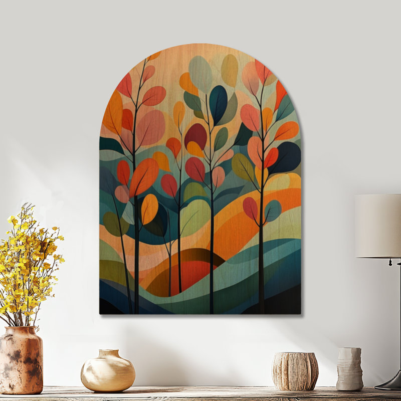 «Eucalyptus Blerie», art mural en bois, H 24 po x l 18 po, Arche