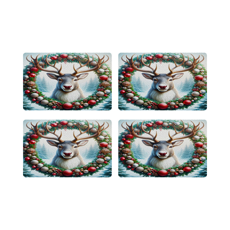 Vegan Leather Retangle Placemats