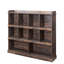 Bibliothèque à 10 tablettes. Rangement avec style. Panneau de particules de 15 mm et panneau de 3 mm Conception. 54,13 "X 11,64" 48,23 Bibliothèque -, pour livres, reliures, photos, objets de collection. Fabrication. Entretien facile.