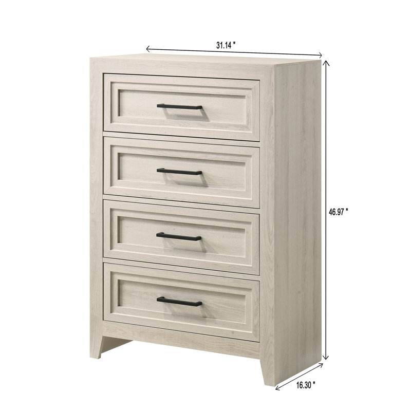 Commode contemporaine à 4 tiroirs 1Pc