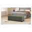 Banc de rangement avec repose-pieds 50 po en tissu texturé avec repose-pieds et rangement dissimulé