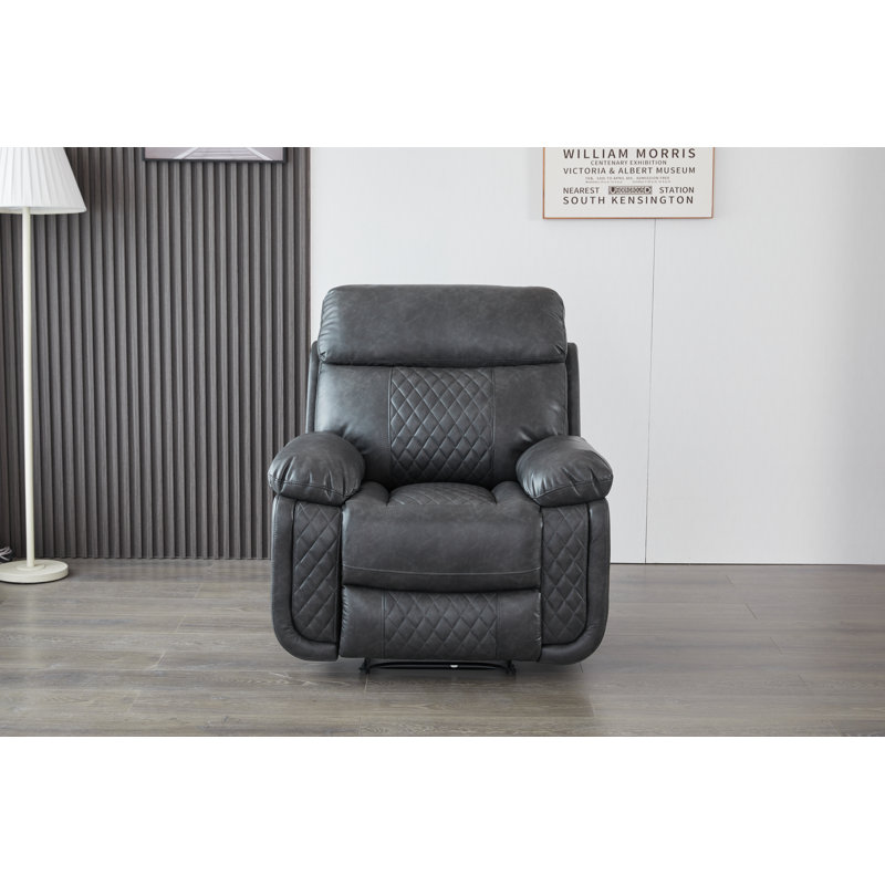 Fauteuil inclinable de 39,8 po de largeur Billington, Gris