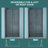 36w X 72h Fold Shower Door With Tempered Glass, Matte Black - Bi Design, 1/4 Inch Thick Clear Water Screen , High Grade Stainless Steel Components, Reversible Installation, 180° Overlapping Rotate