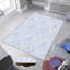 Tapis tissé antibactérien (impression numérique 3D) 4,0 x 5,9 pieds, 100% polyester, hauteur du velours: 0,3 pouce | Dessous en PVC feutre antidérapant, lavable à la machine, parfait pour le salon et la chambre à coucher-715869146