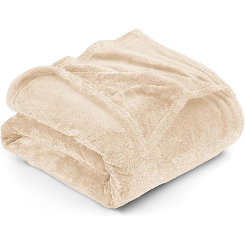 Prime Linens Weighted Throw Blanket, Cream, Super King