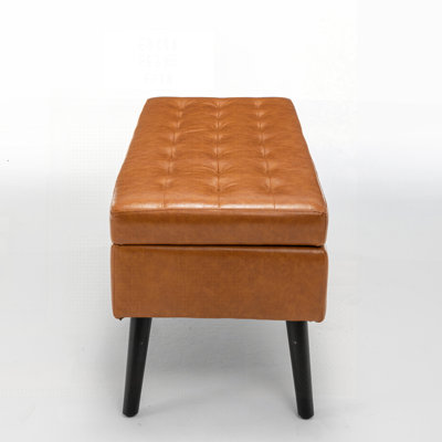 Versatile Storage Ottoman Bench For Bedroom And Entryway, With Tufted Upholstery And Spacious Storage, Ideal For Modern Homes