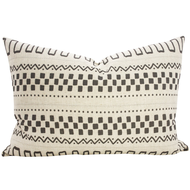 Mud Cloth Lumbar Pillow