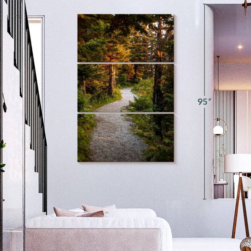 Alvord Wooded Path, 74" H x 48" W