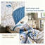 Ensemble de courtepointe surdimensionnée botanique réversible, couvre-lit Elegant Blue Leaf, toutes saisons-132813517