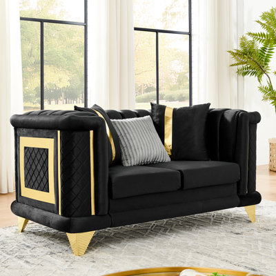 69 " Velvet Loveseat