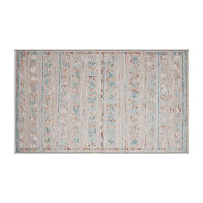 Tapis beige lavable à la machine