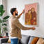 Figures in Conversation Modern - Wrapped Canvas-1026561634-1026561626