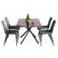 Ensemble de table de salle à manger extensible avec chaises sans accoudoirs, ensemble de salle à manger moderne pour petits espaces, cuisine et appartement-78143164