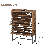 24 Pair Shoe Storage Cabinet