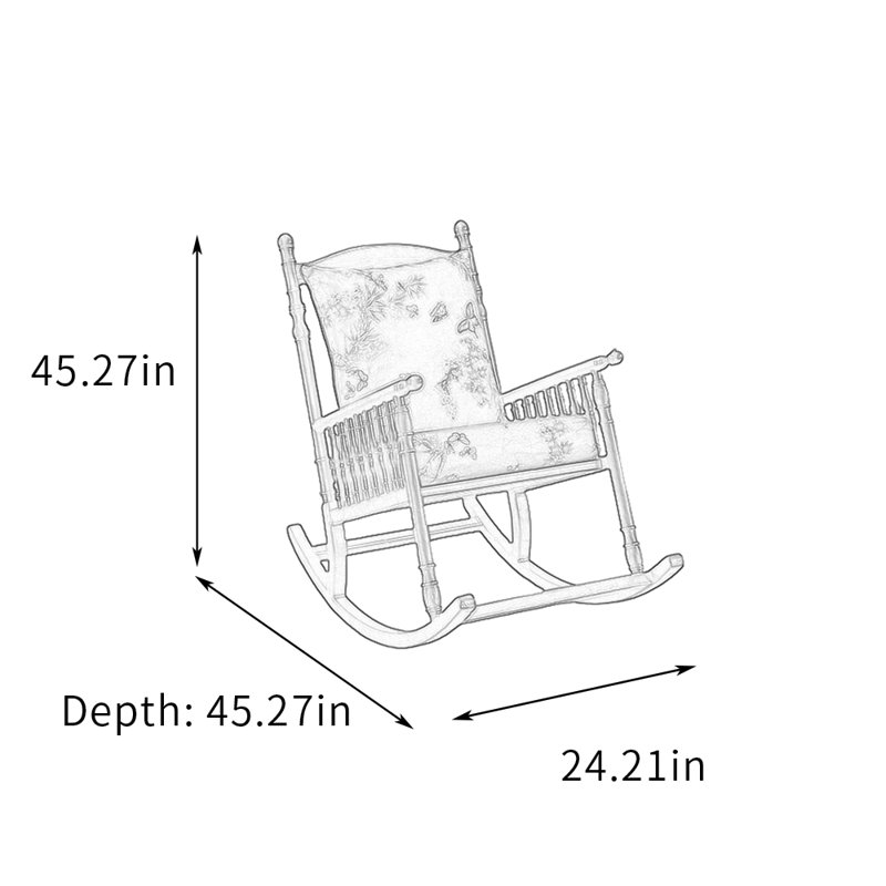 Chaise berçante Allman