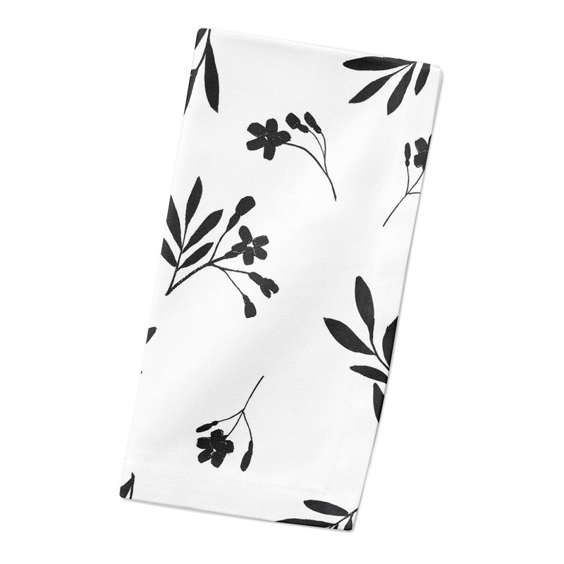 Cotton Floral Square Napkin